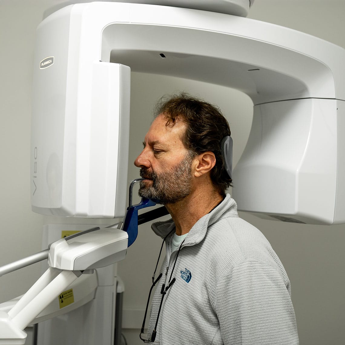 Patient gettgin scanned